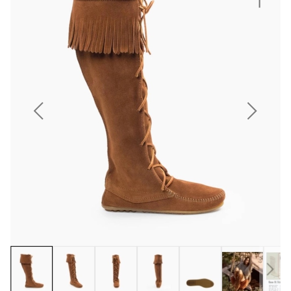 Moccasins worn twice 60$